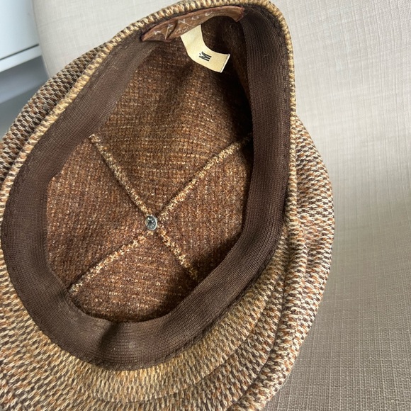 Vintage Kangol Mens Flat Cap Hat Vintage Driving Peaky Blinders Wool? Brown - Picture 4 of 9